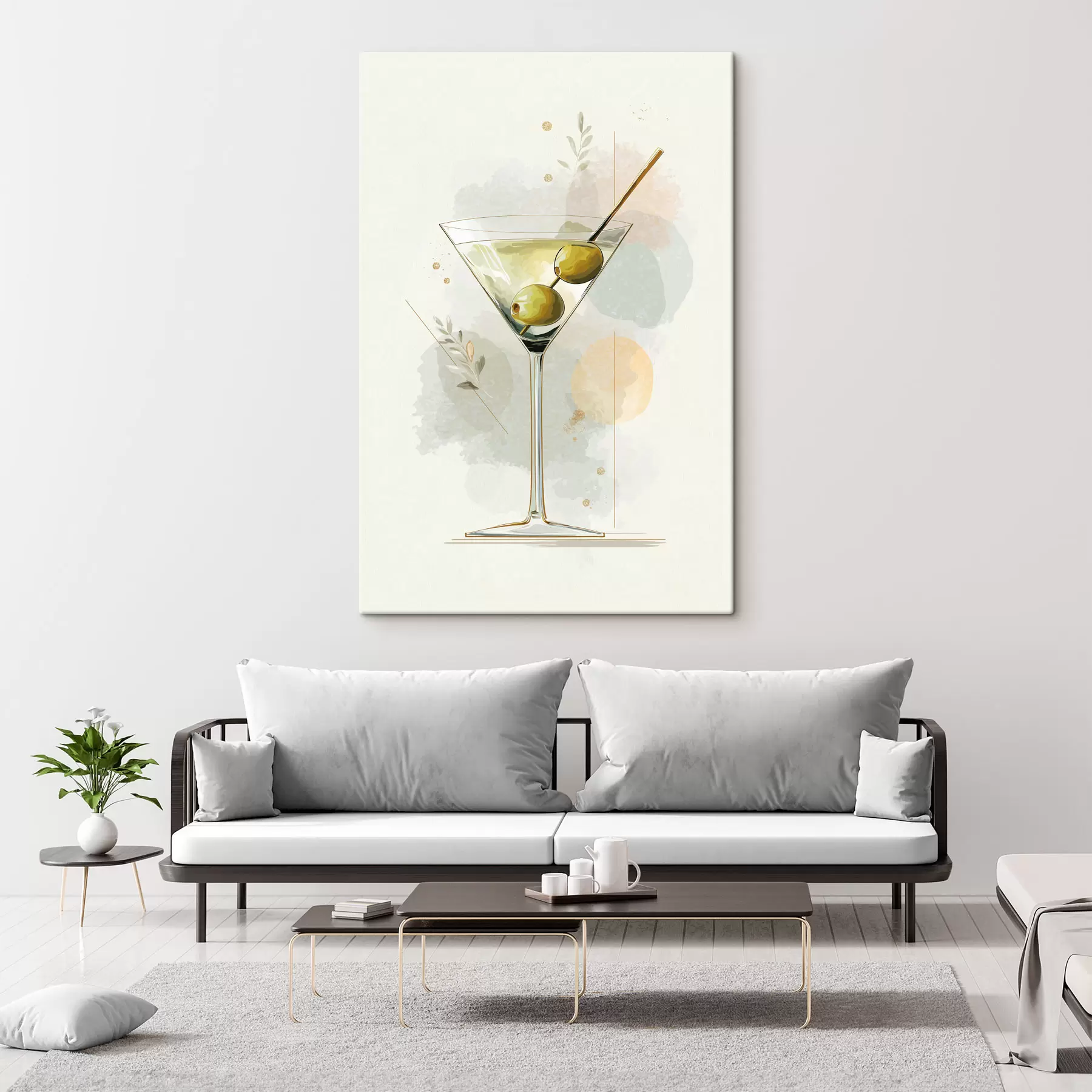 murales de pared Copa de martini s48436