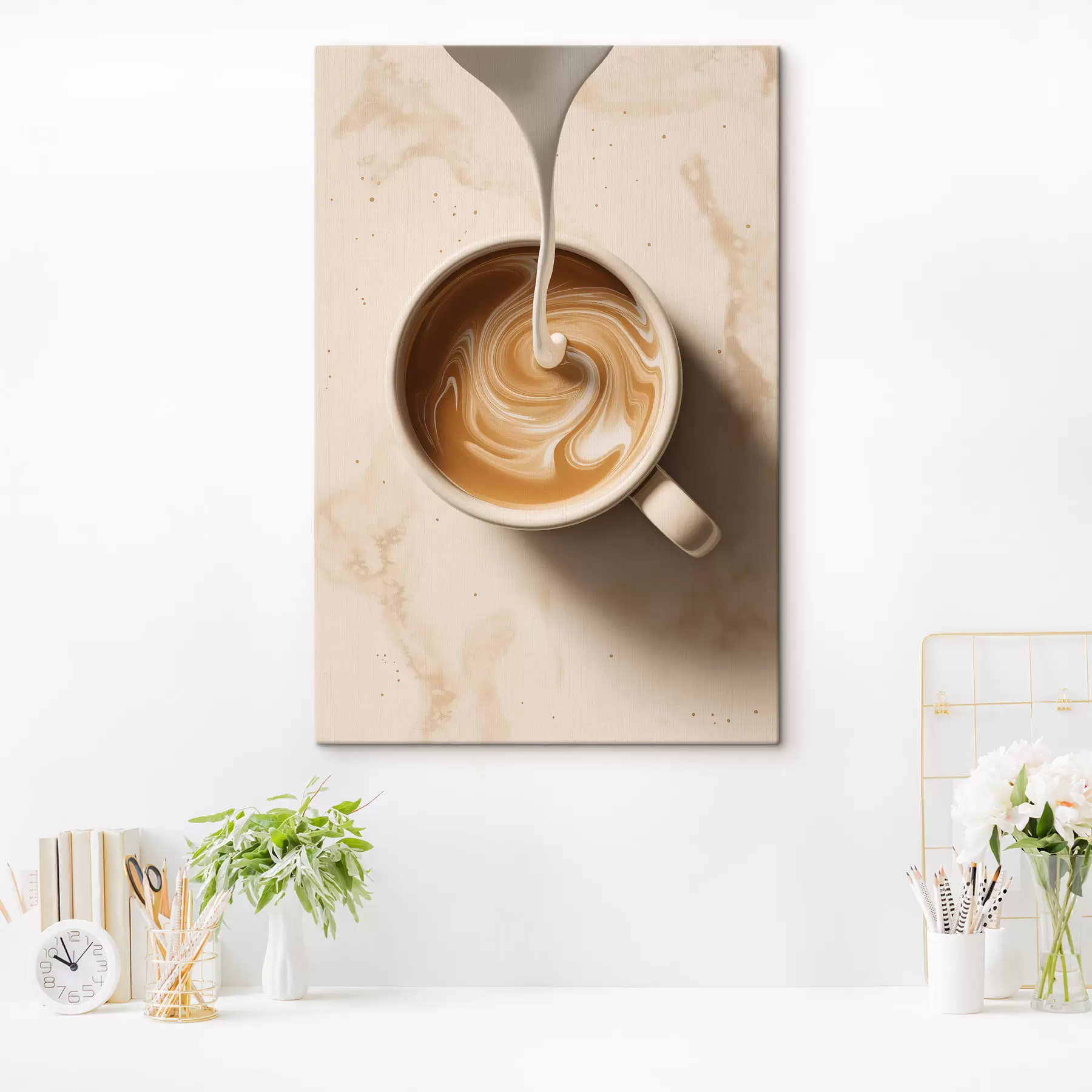 murales de pared Café con espuma s48439