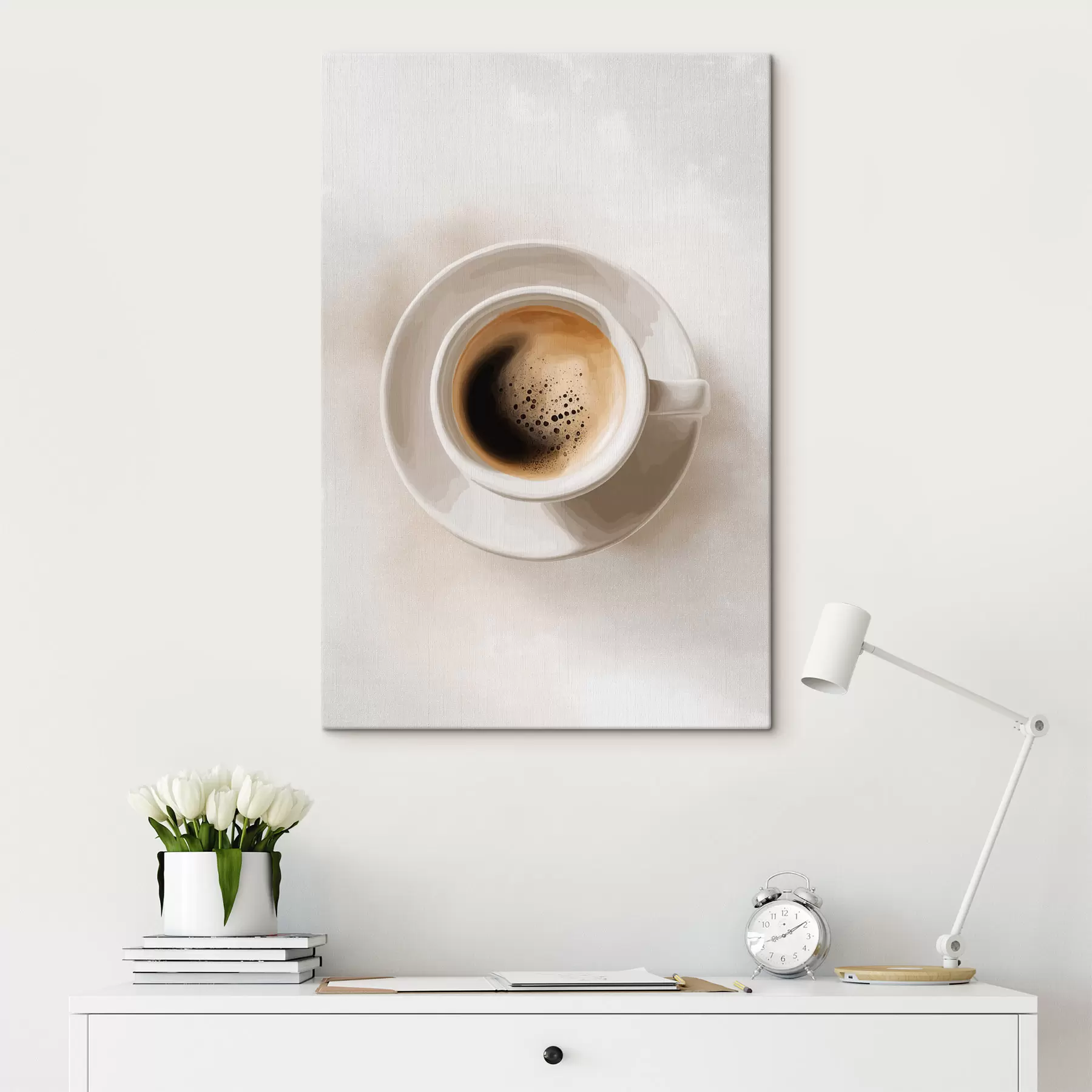 murales de pared Vista superior del espresso s48443