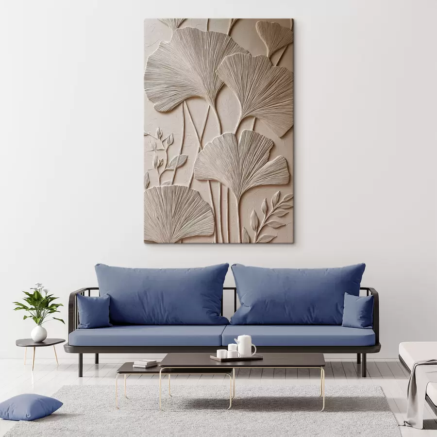 murales de pared Panel con motivos florales en relieve s48447