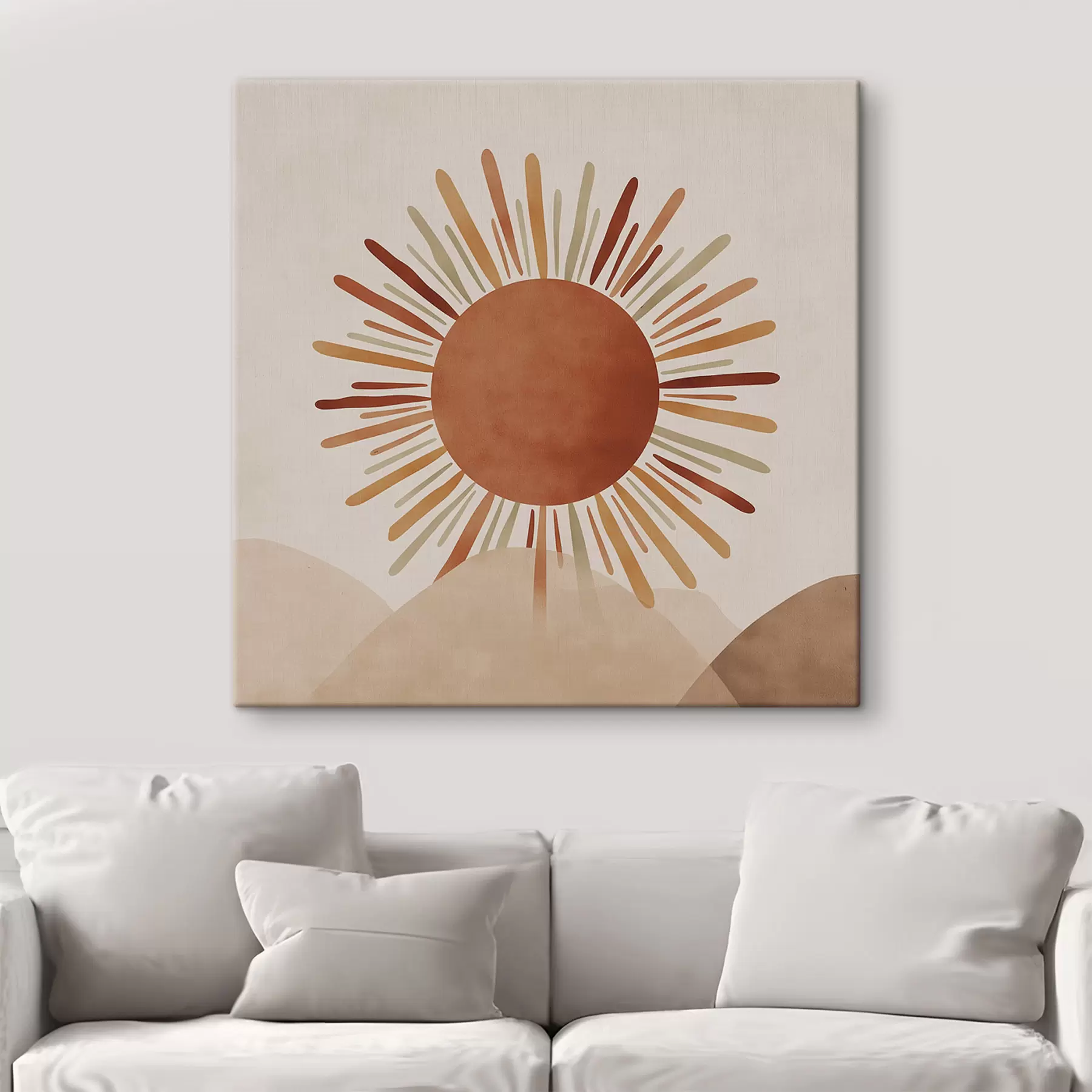 murales de pared Ilustración de un sol con rayos s48455