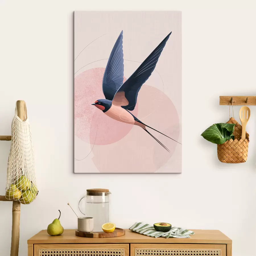 murales de pared Silueta de un pájaro volando s48456