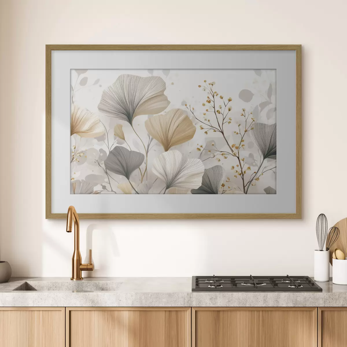 Poster Jardín de hojas en abanico f48486