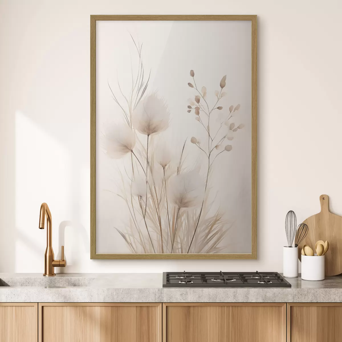 Poster Semillas en tallos finos f48346
