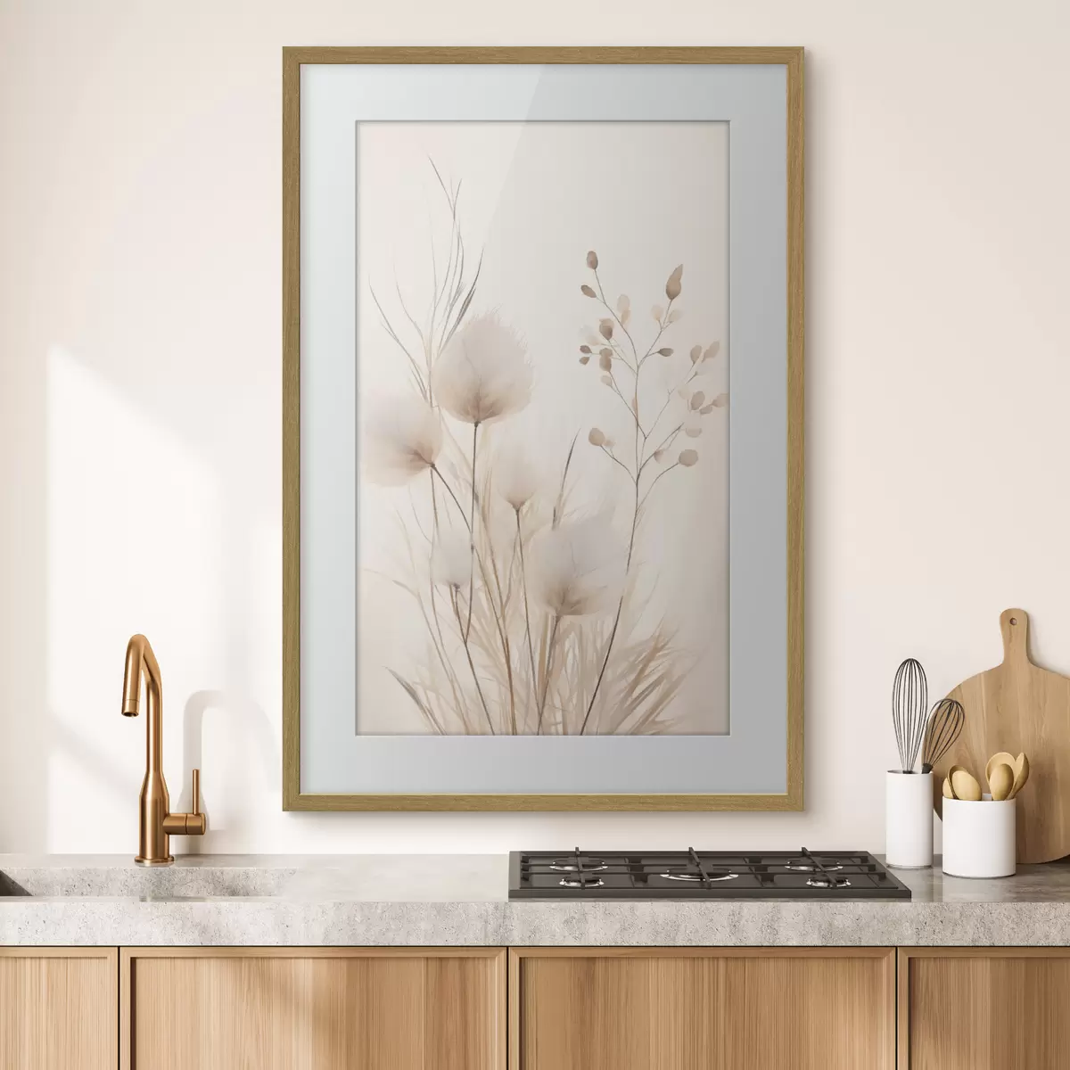 Poster Semillas en tallos finos f48346