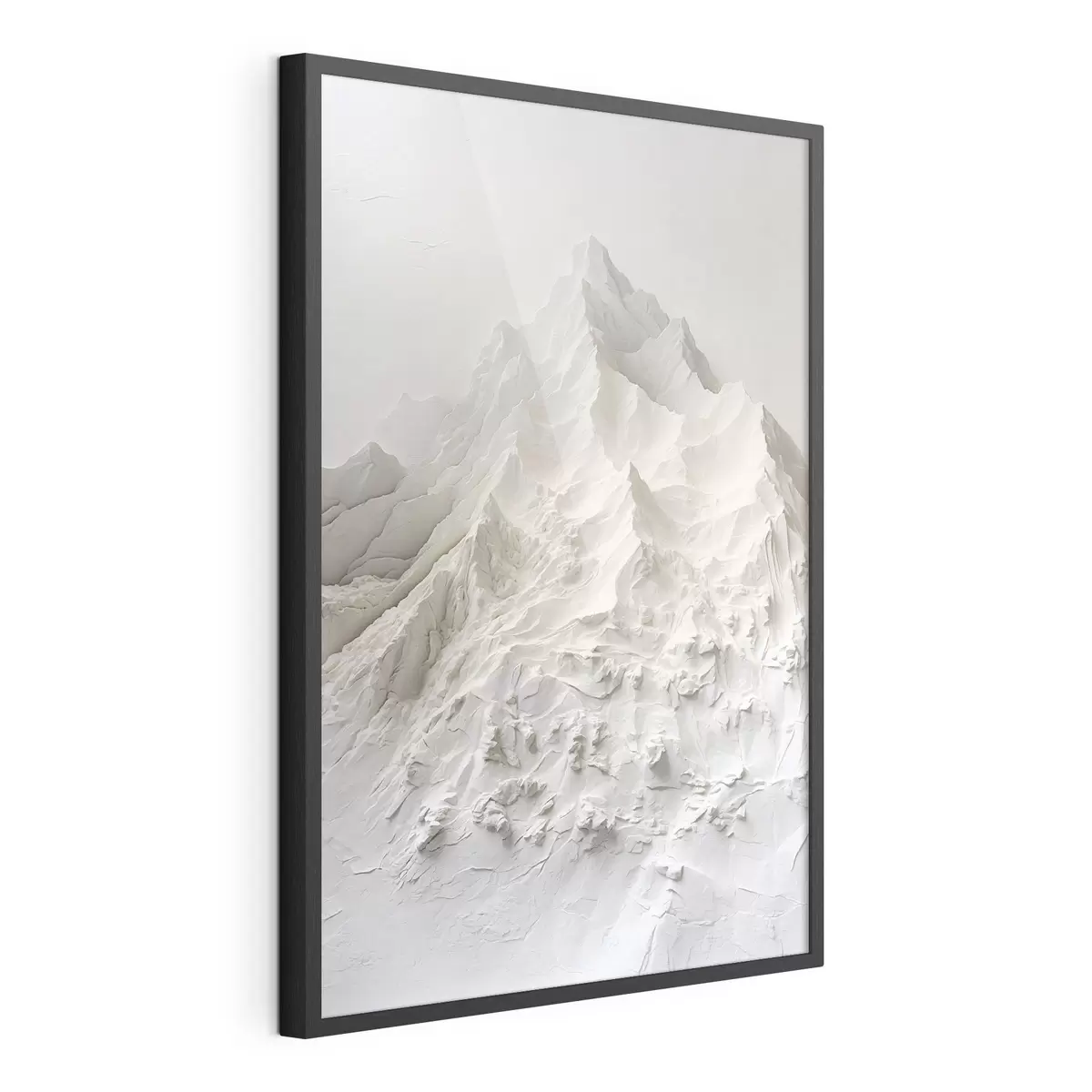 Poster Formas montañosas abstractas con textura en tonos claros f48495