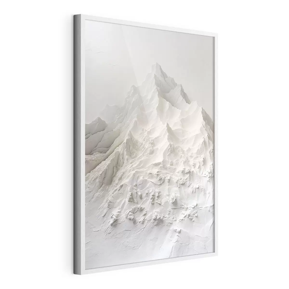 Poster Formas montañosas abstractas con textura en tonos claros f48495