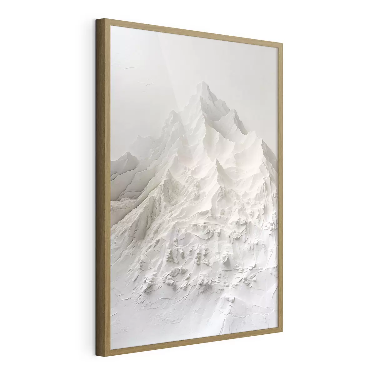 Poster Formas montañosas abstractas con textura en tonos claros f48495
