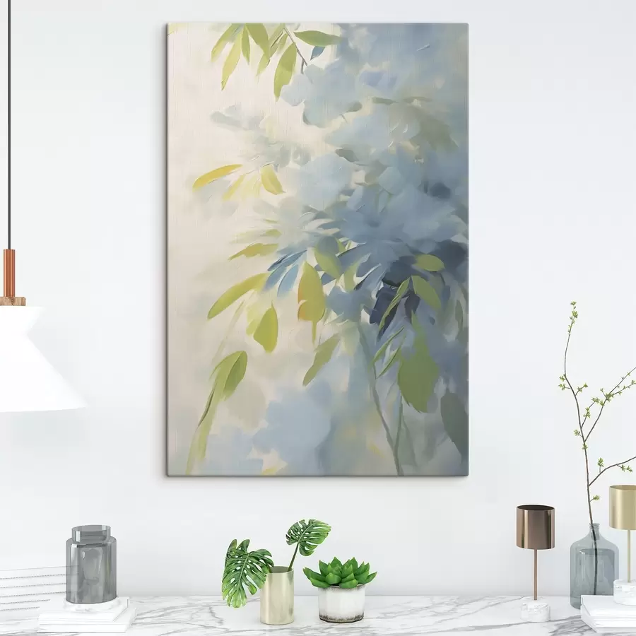 murales de pared Imitación de la pintura a partir de motivos vegetales s48499