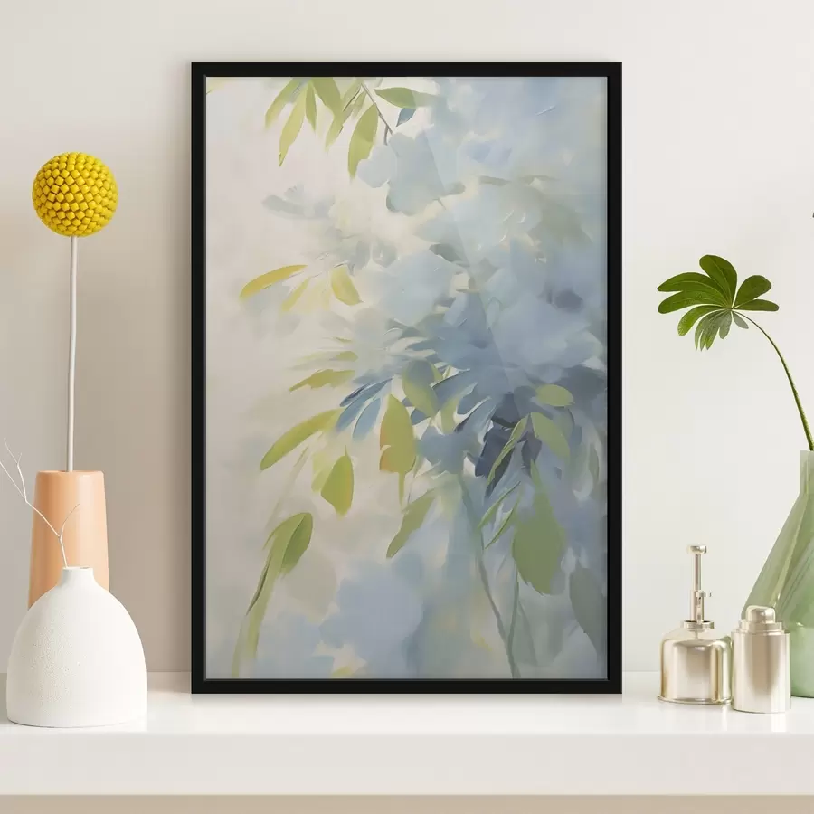 murales de pared Imitación de la pintura a partir de motivos vegetales f48499