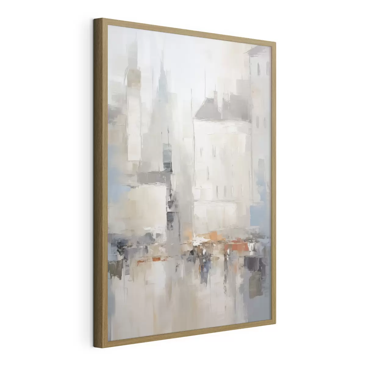 Poster Imitación abstracta de un paisaje urbano en pintura. f48502