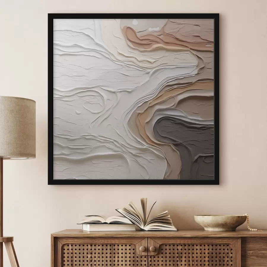 murales de pared Composición abstracta imitación de pintura f48507