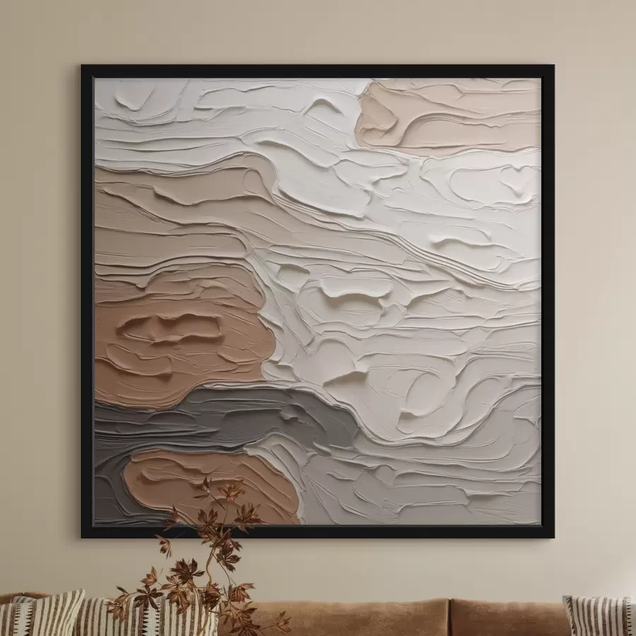 murales de pared Composición abstracta imitación de pintura f48508