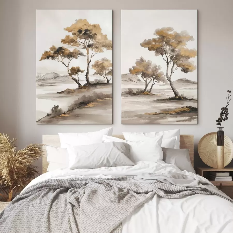 murales de pared Paisaje con árboles m30154