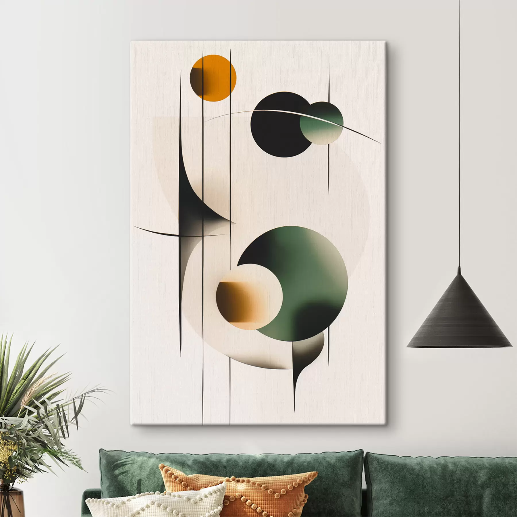 murales de pared Abstracción con círculos s48285