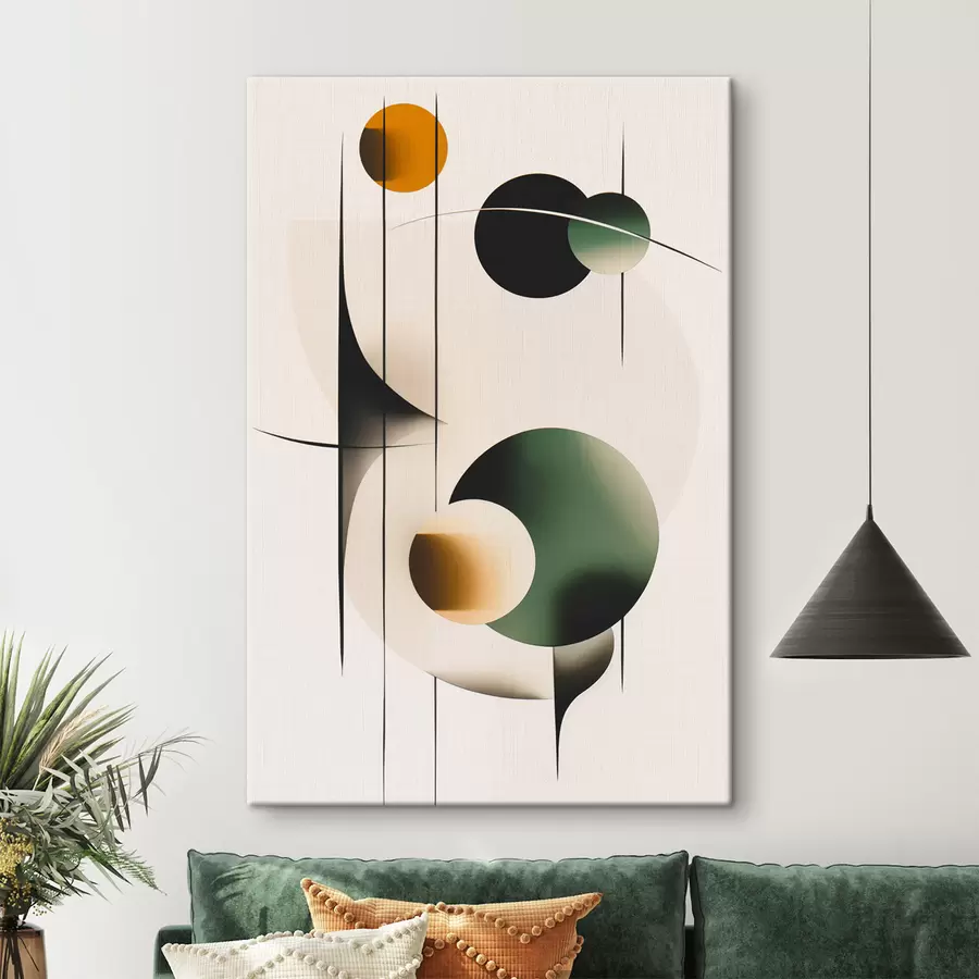 murales de pared Abstracción con círculos s48285