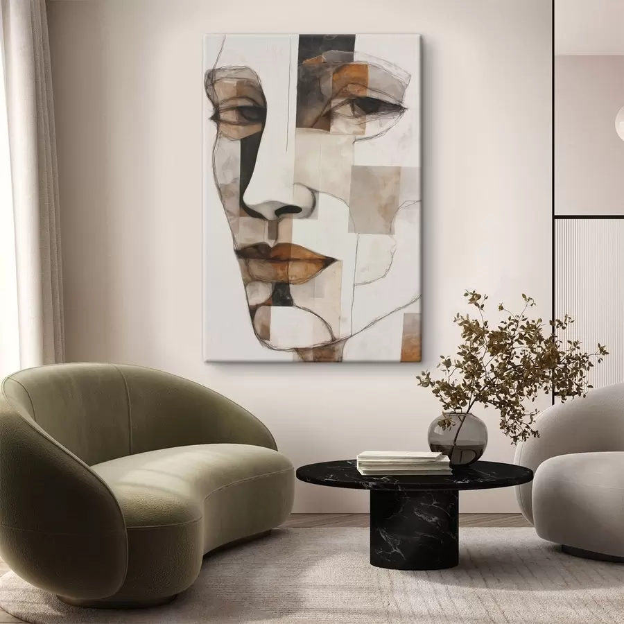 murales de pared Cara abstracta s48515