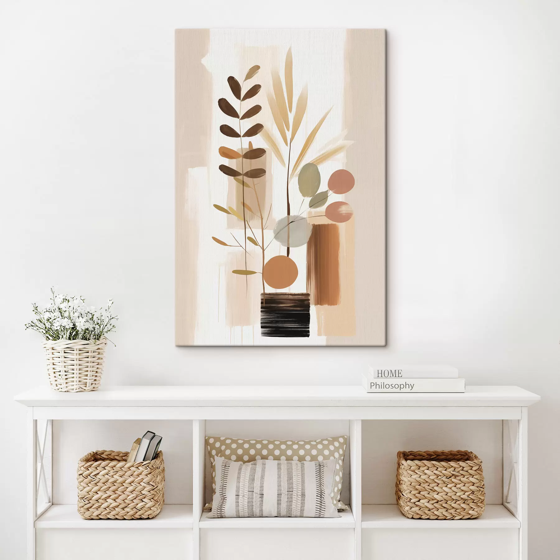 murales de pared Composición botánica abstracta s48517