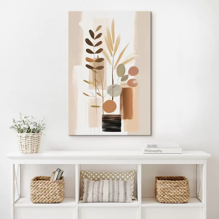 murales de pared Composición botánica abstracta s48517