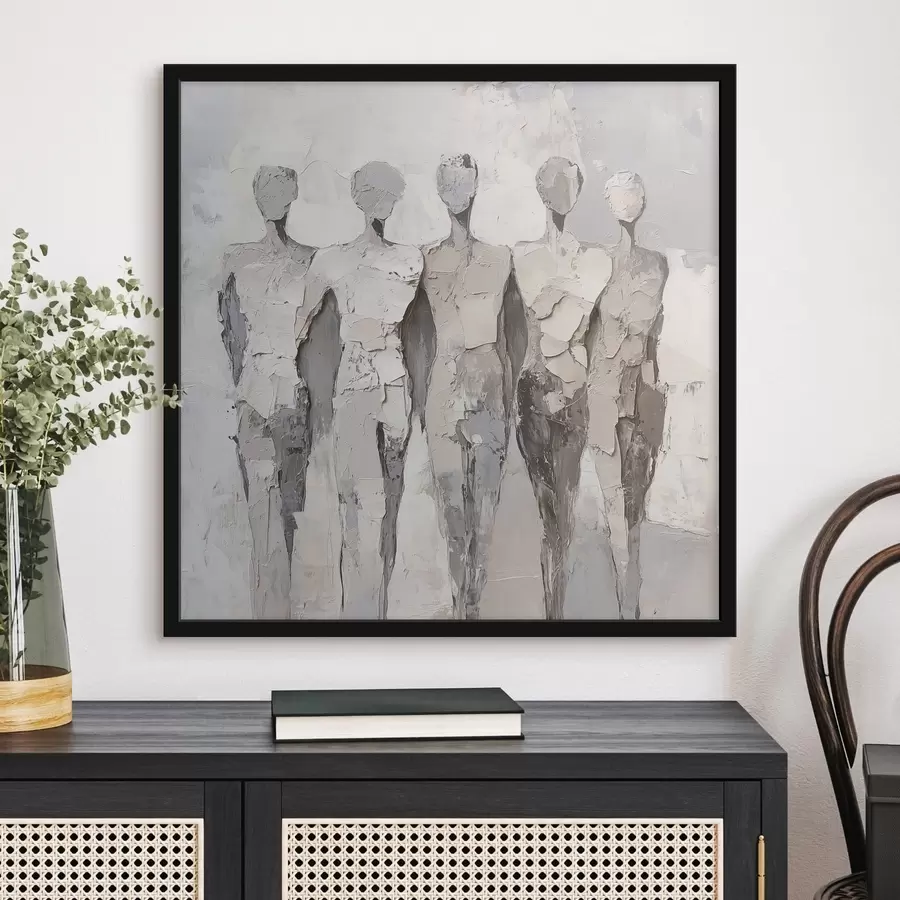 murales de pared Siluetas abstractas modernas f48286