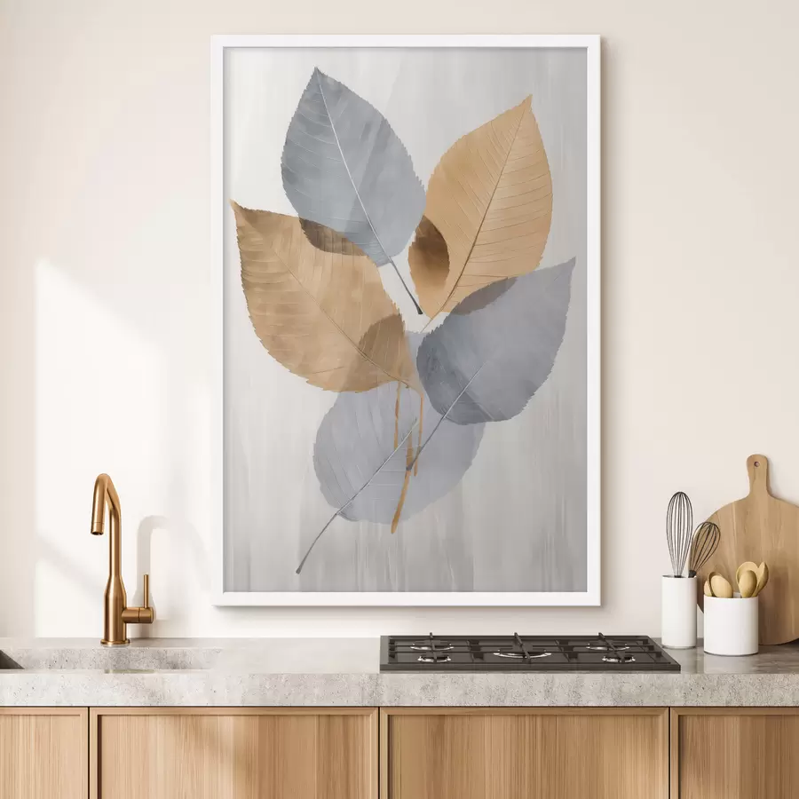 murales de pared Hojas botánicas abstractas f48511