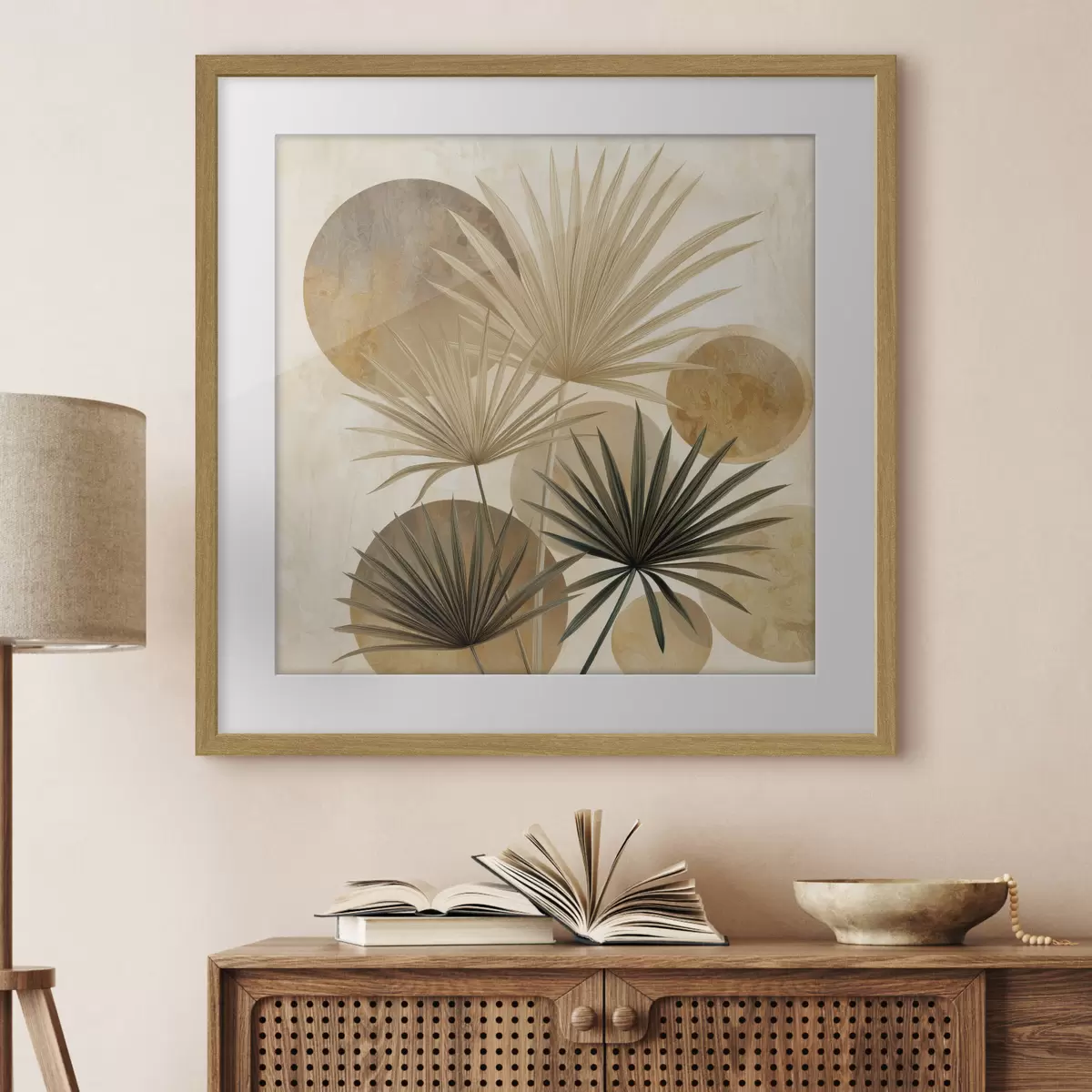Poster Hojas de palmera abstractas f48518