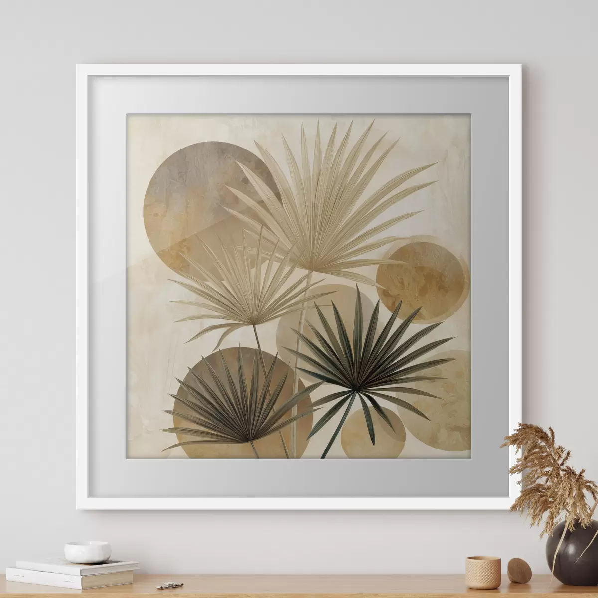Poster Hojas de palmera abstractas f48518