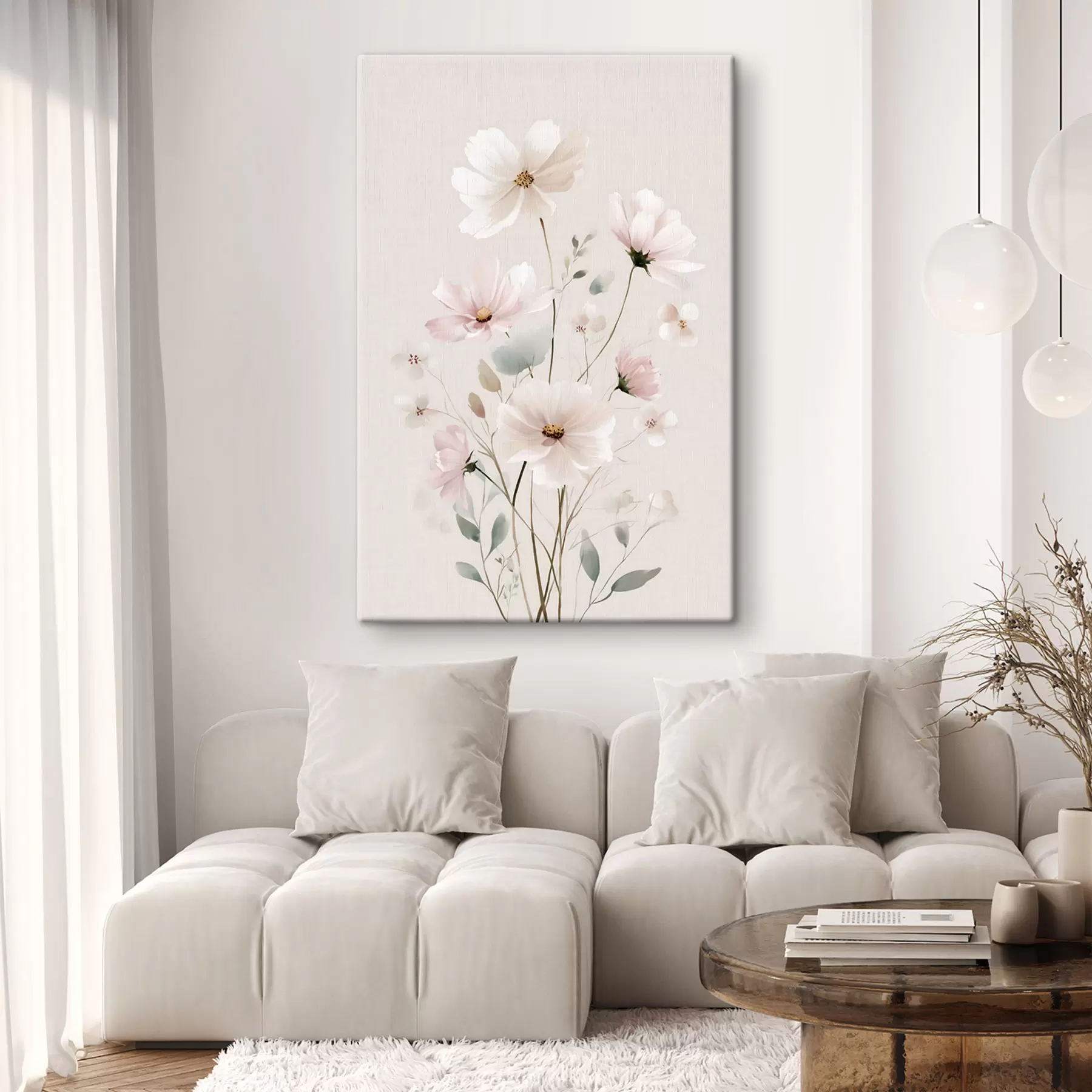 murales de pared delicadas flores silvestres s48533