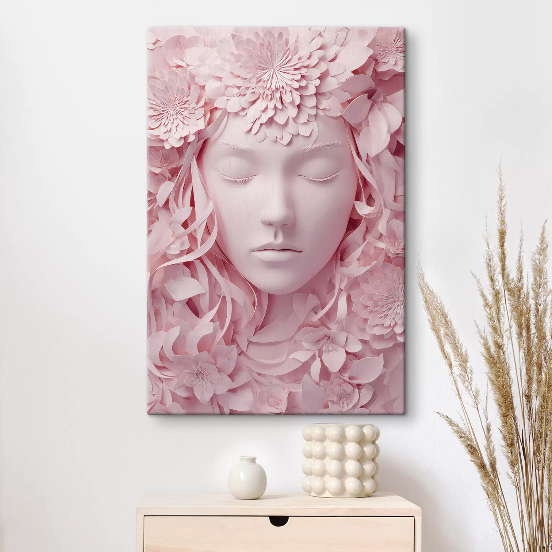 murales de pared una chica de fantasía en una ilustración de estilo caricaturesco s48549