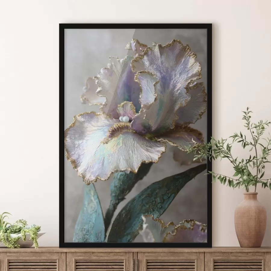 murales de pared un paisaje montañoso con pinos y un río f48546