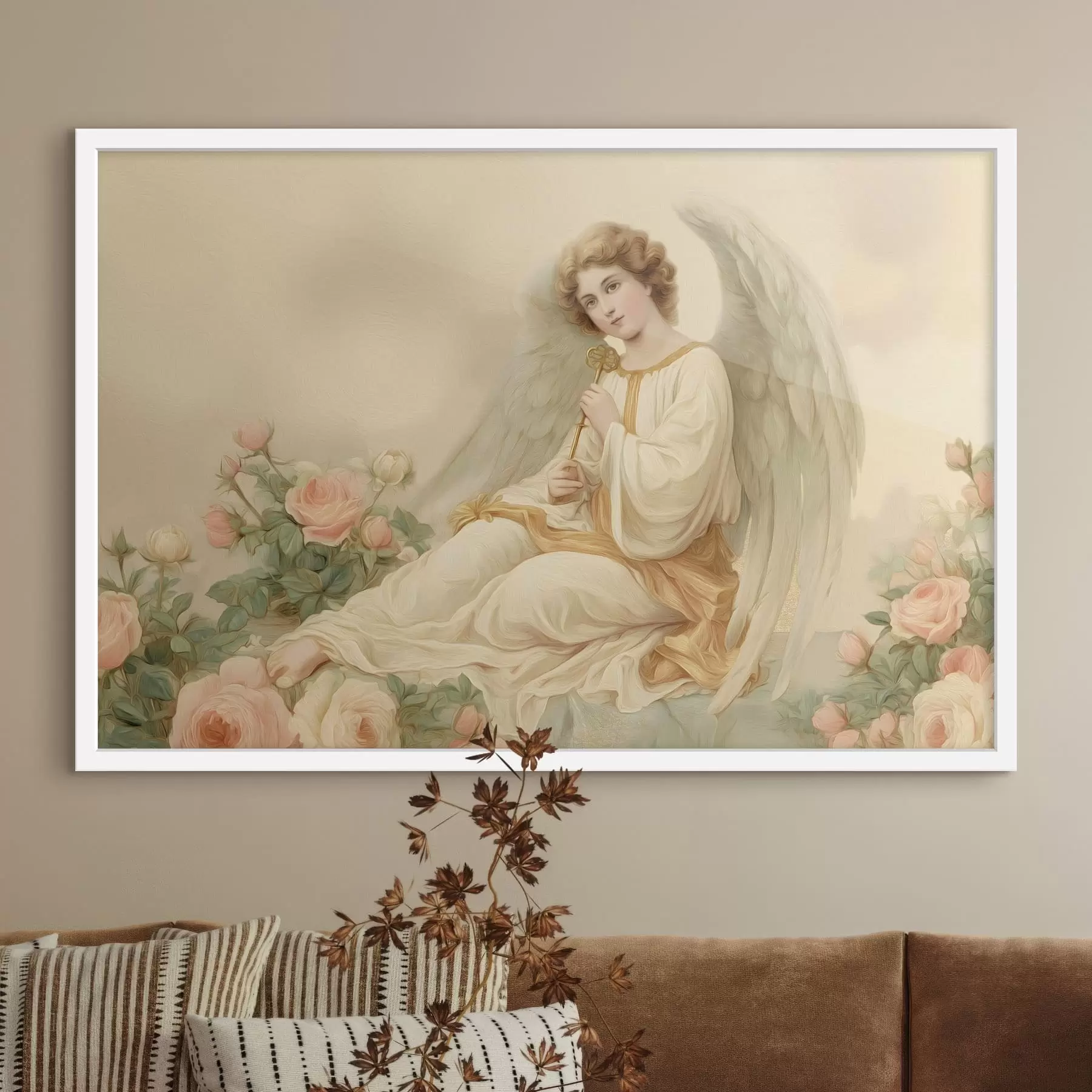 murales de pared una chica de fantasía en una ilustración de estilo caricaturesco f48554