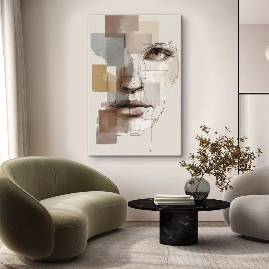 murales de pared Cara abstracta s48561