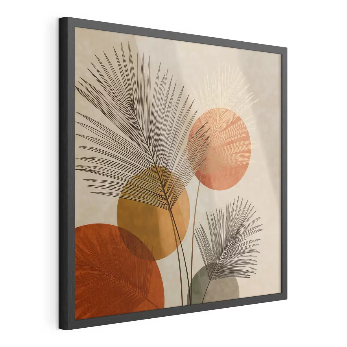 Poster Hojas de palmera abstractas f48557