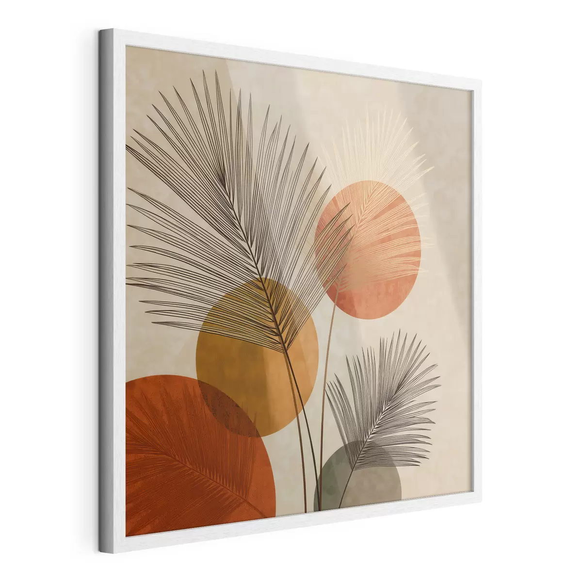 Poster Hojas de palmera abstractas f48557