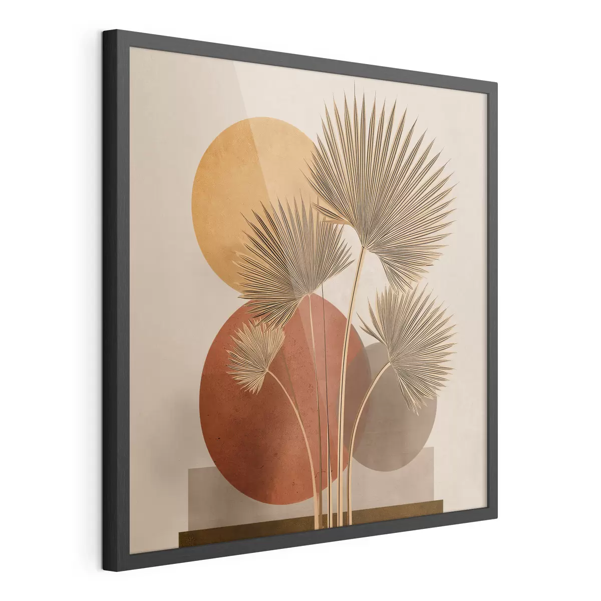 Poster Hojas de palmera abstractas f48558