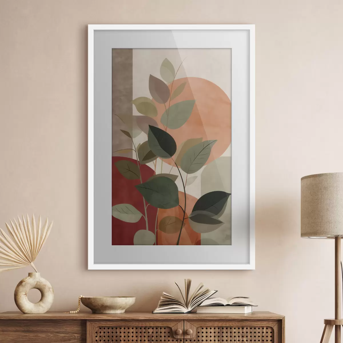 Poster Hojas de plantas abstractas f48559