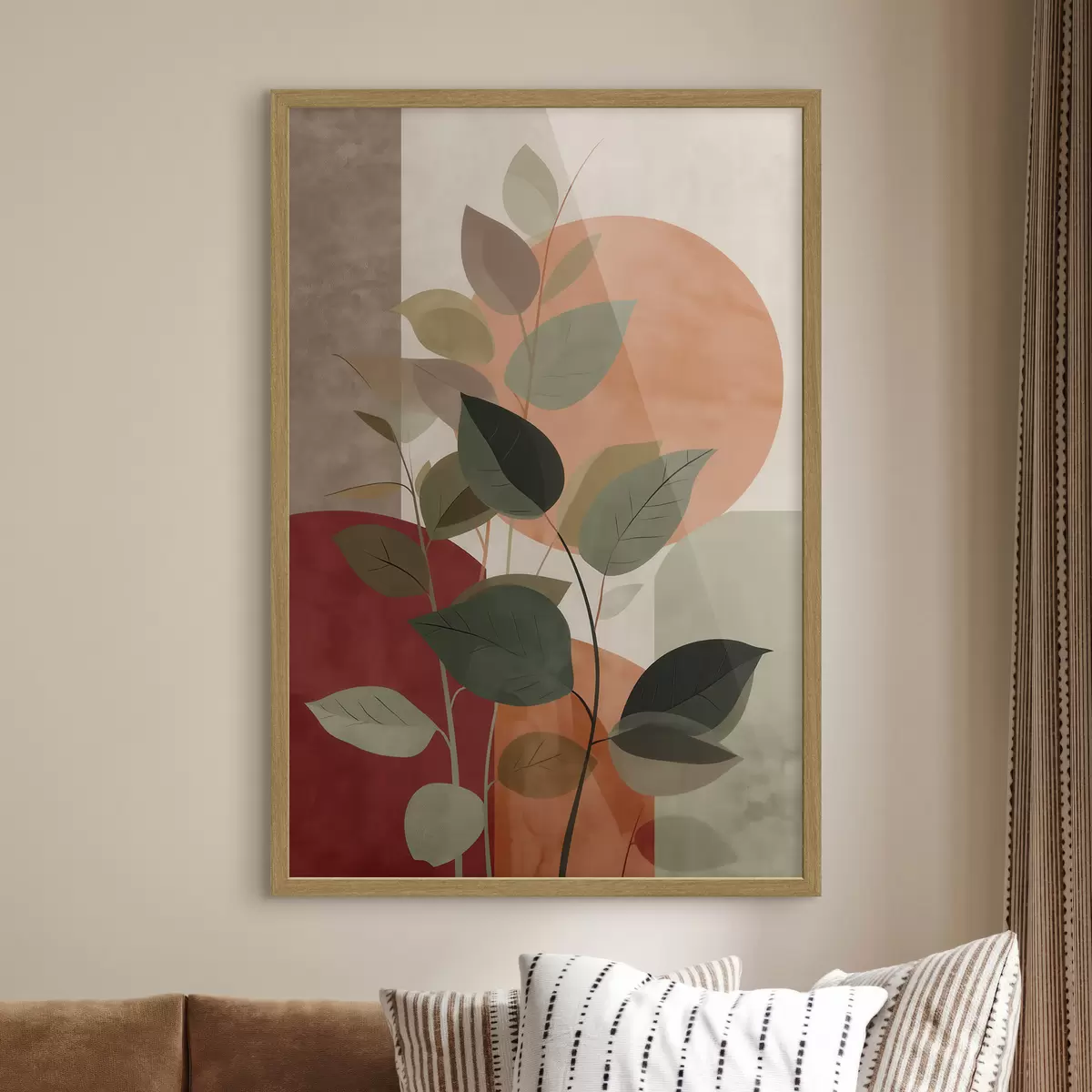Poster Hojas de plantas abstractas f48559