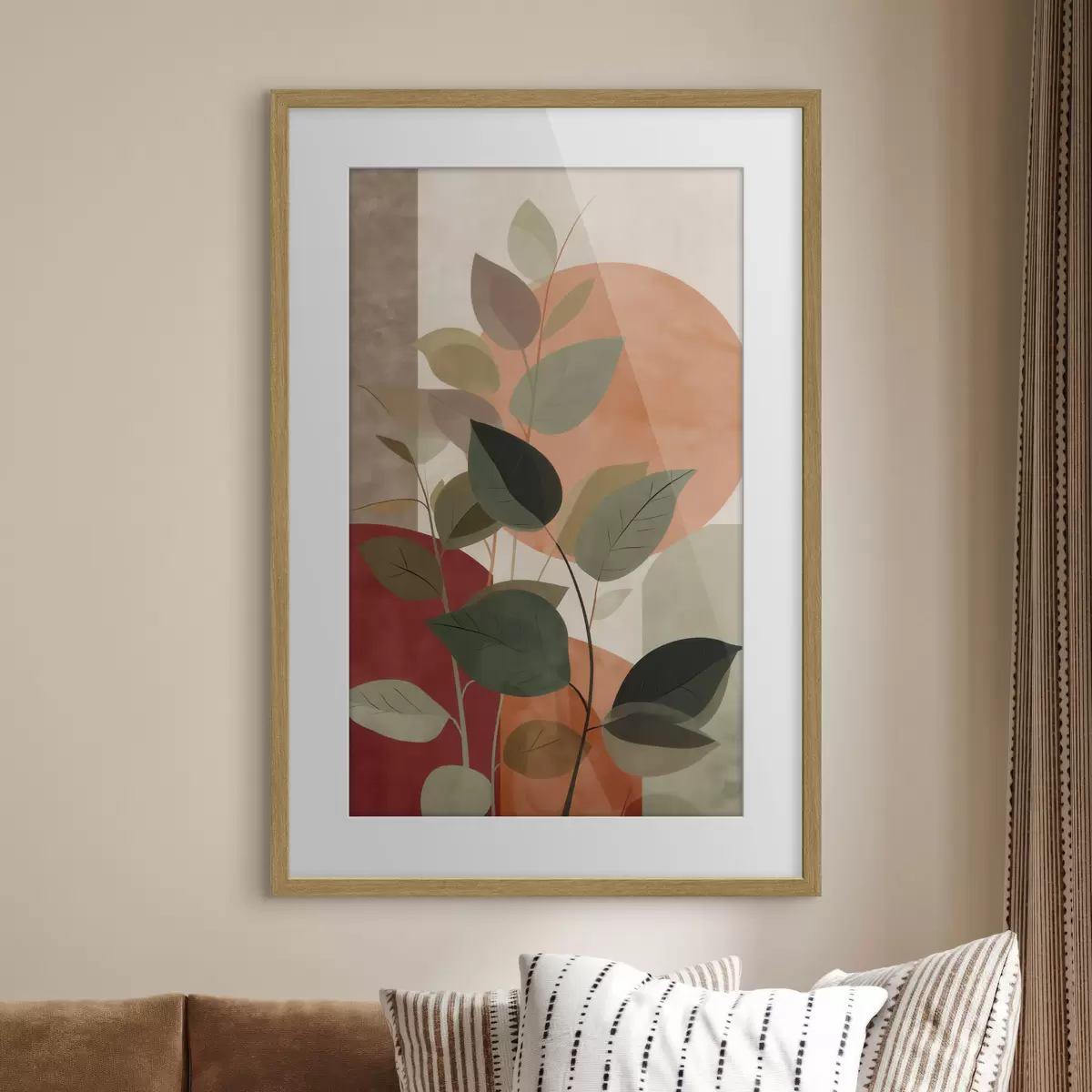 Poster Hojas de plantas abstractas f48559