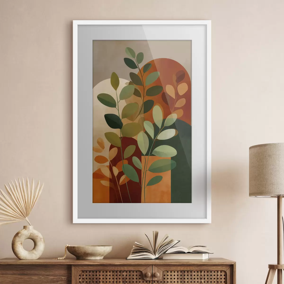 Poster Hojas de plantas abstractas f48560