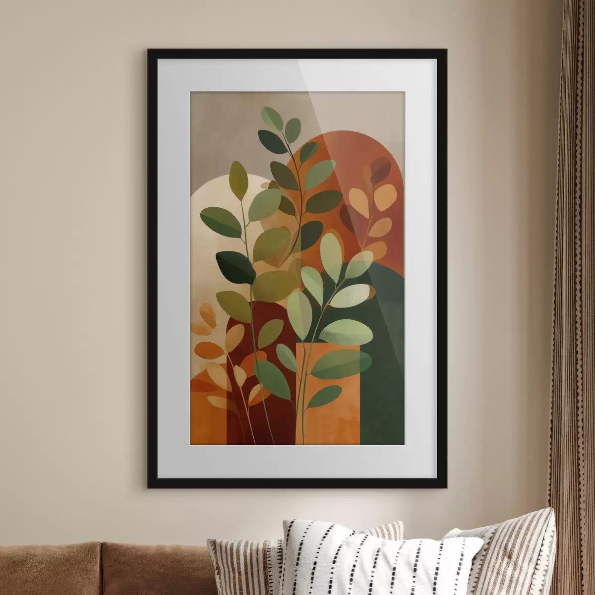 Poster Hojas de plantas abstractas f48560