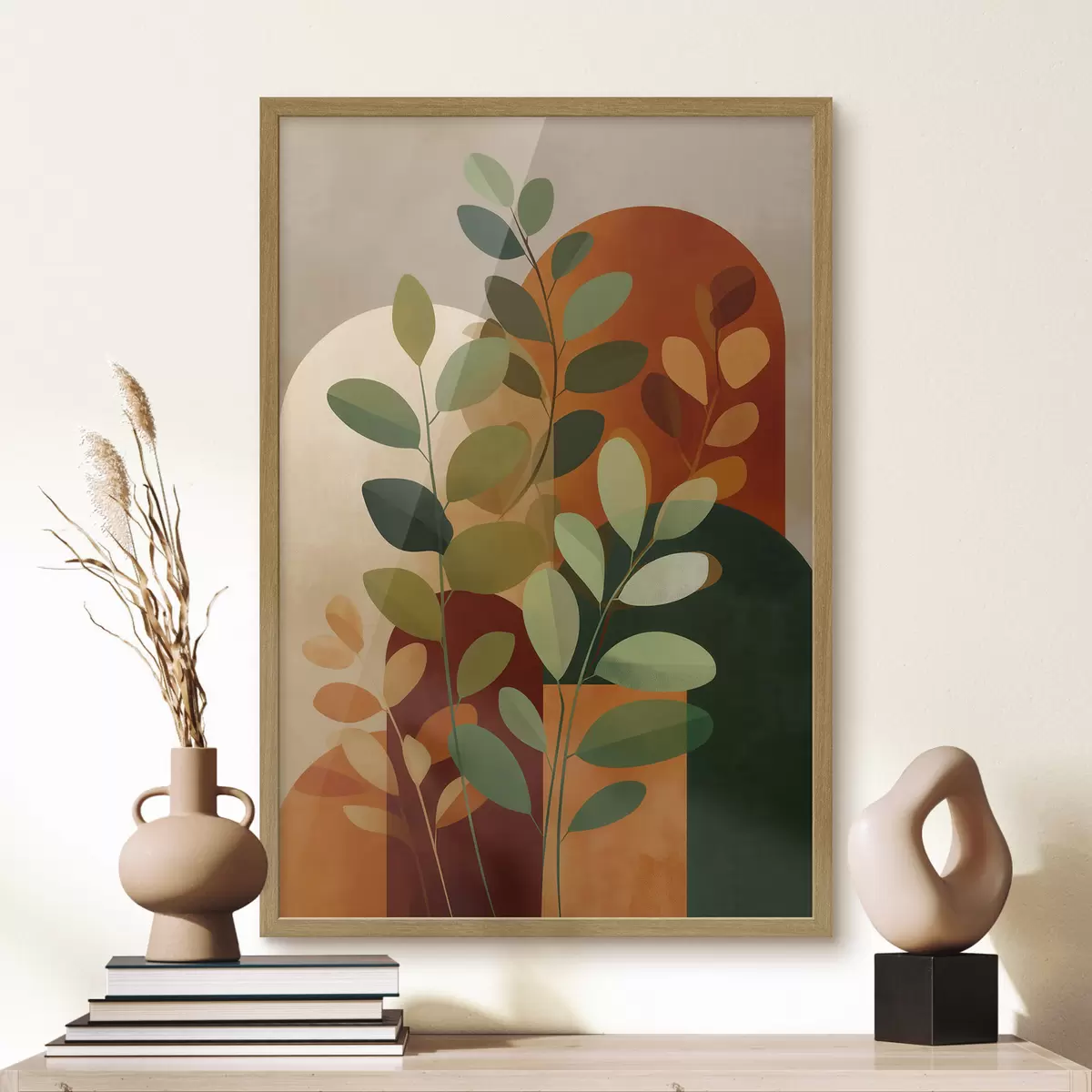Poster Hojas de plantas abstractas f48560