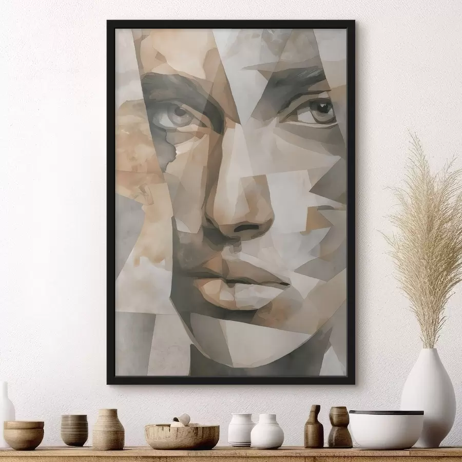 murales de pared Cara abstracta f48562