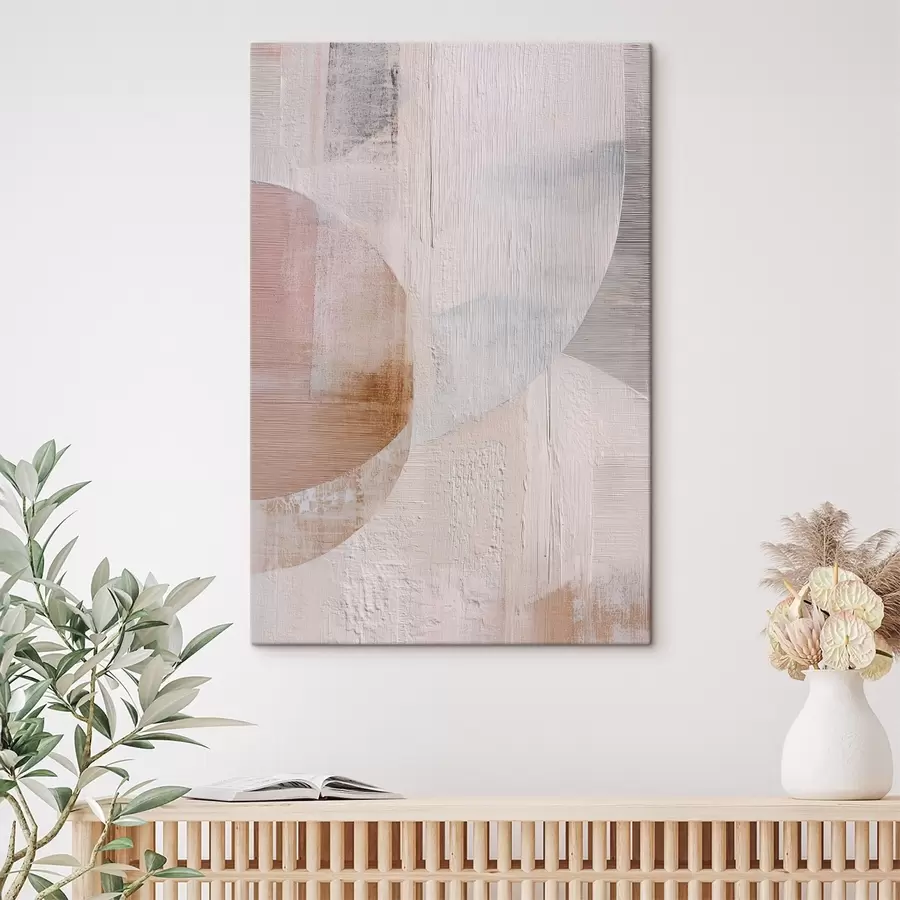 murales de pared Fondo texturizado con elementos superpuestos en estilo pictórico contemporáneo s48190