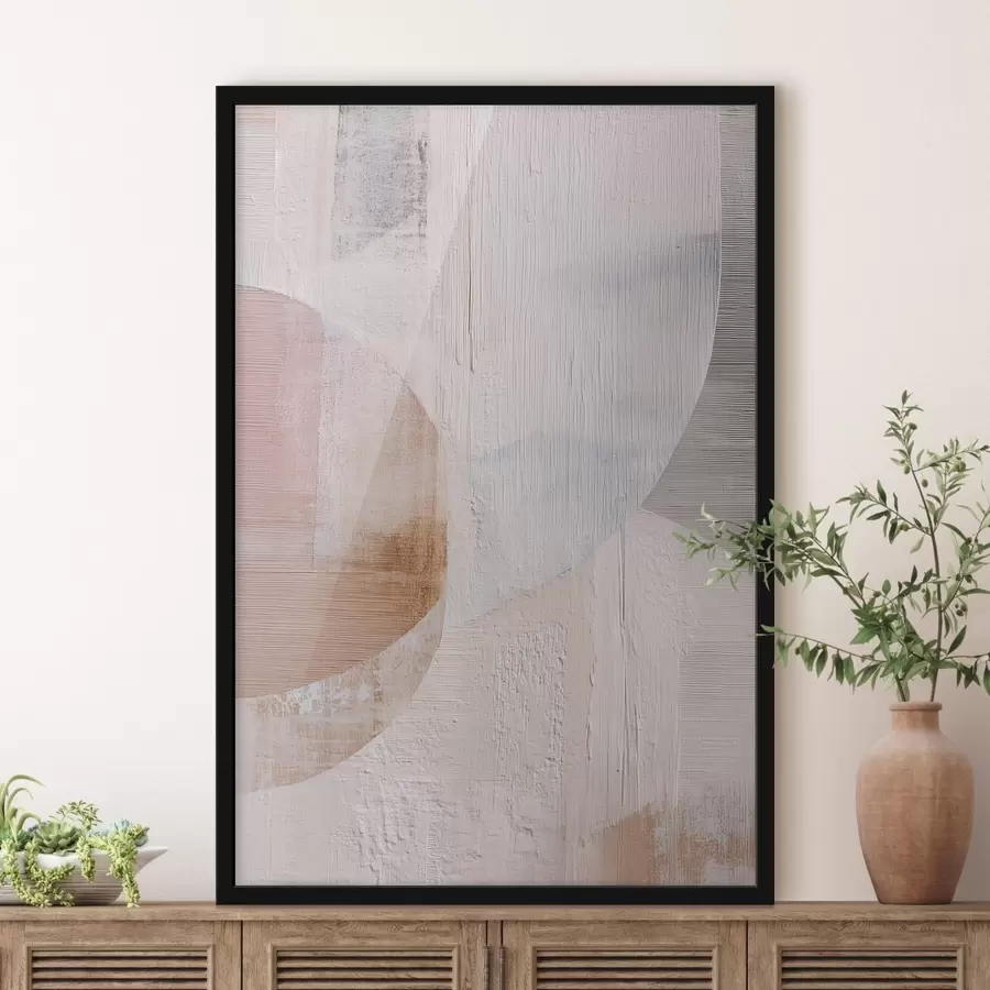 murales de pared Fondo texturizado con elementos superpuestos en estilo pictórico contemporáneo f48190