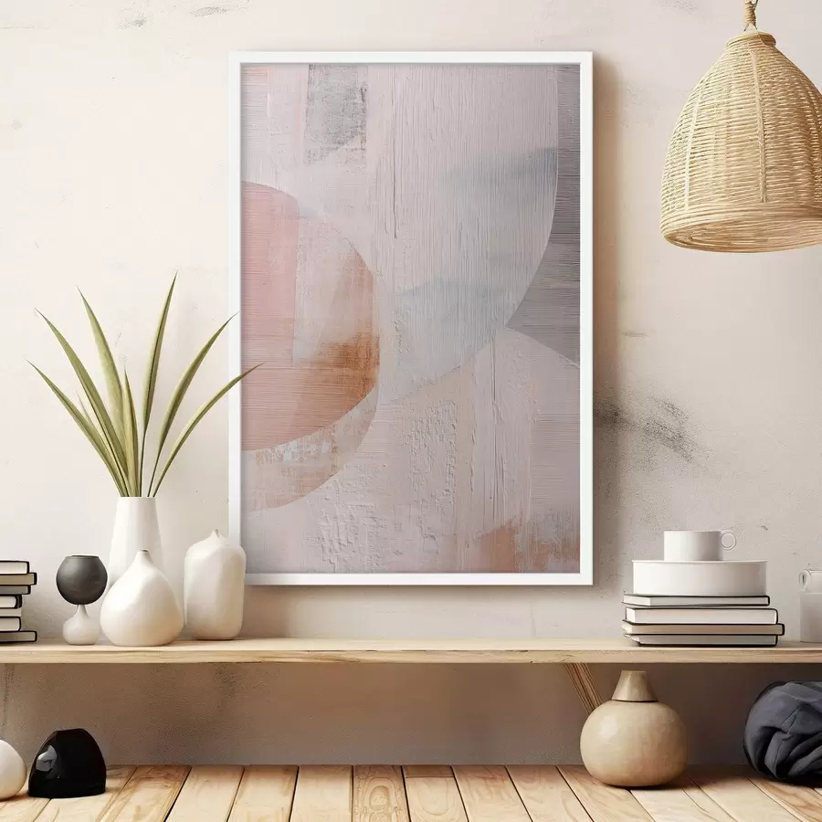 murales de pared Fondo texturizado con elementos superpuestos en estilo pictórico contemporáneo f48190