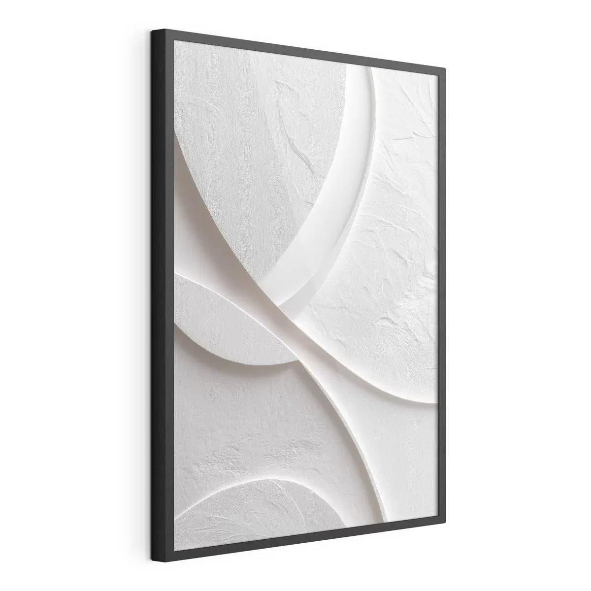 Poster Panel decorativo con líneas suaves y textura de piedra sobre un fondo claro f48192