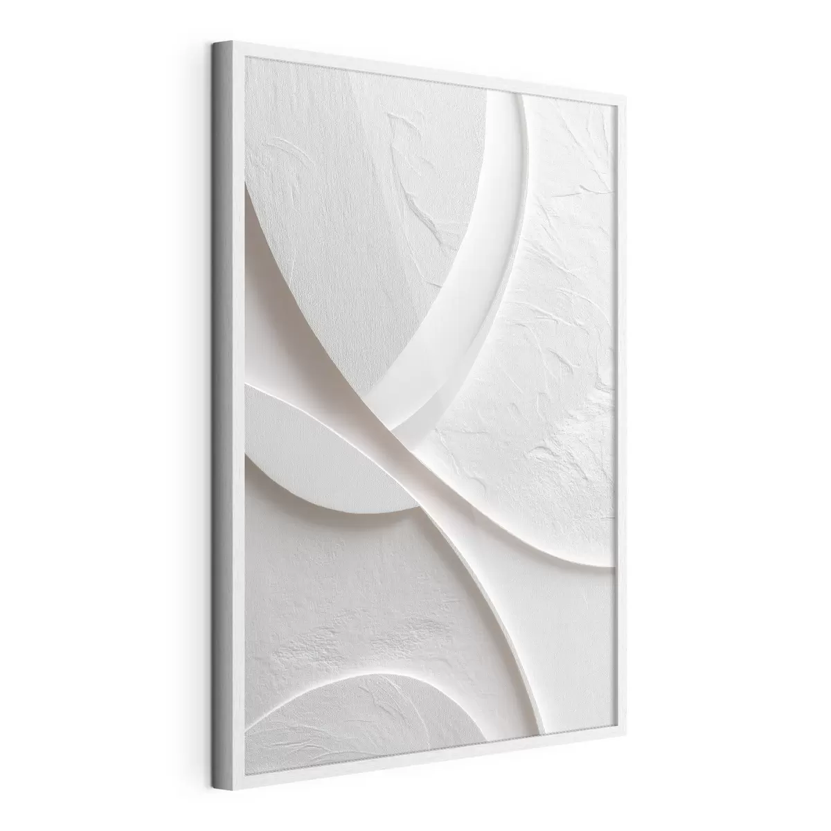 Poster Panel decorativo con líneas suaves y textura de piedra sobre un fondo claro f48192