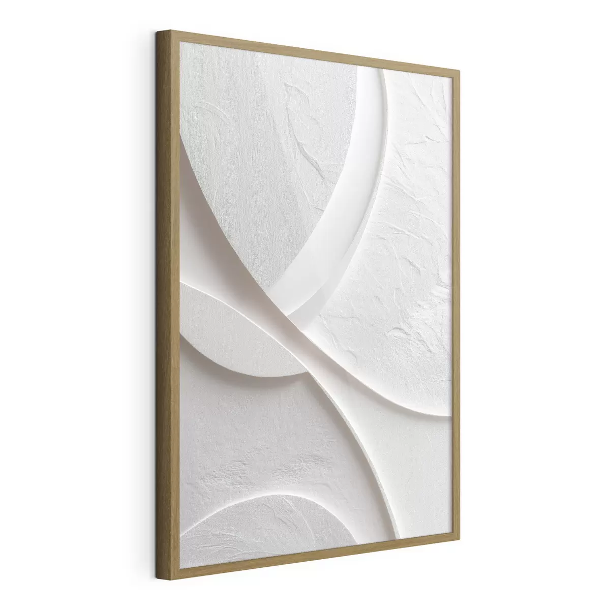 Poster Panel decorativo con líneas suaves y textura de piedra sobre un fondo claro f48192