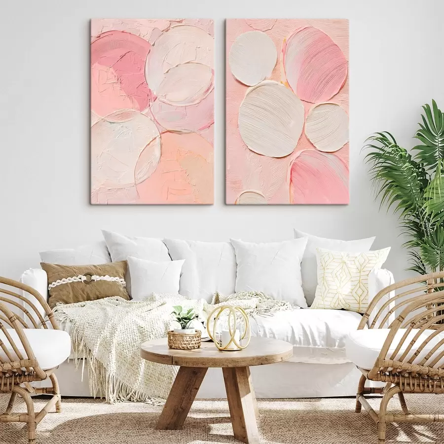 murales de pared Armonía de formas redondeadas y tonos suaves en un estilo artístico m30141