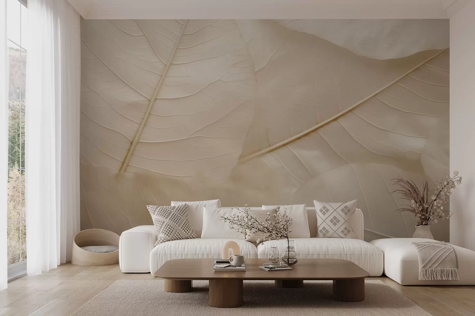 murales de pared Hoja elegante w05328v1